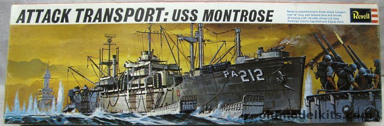 Revell 1/376 USS Montrose PA212 ( USS Randall Attack Transport PA224), H452-200 plastic model kit